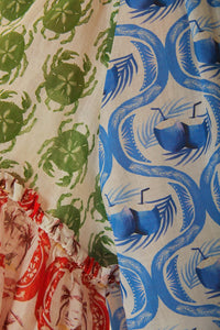 Blouse Estivale en coton - Bleu