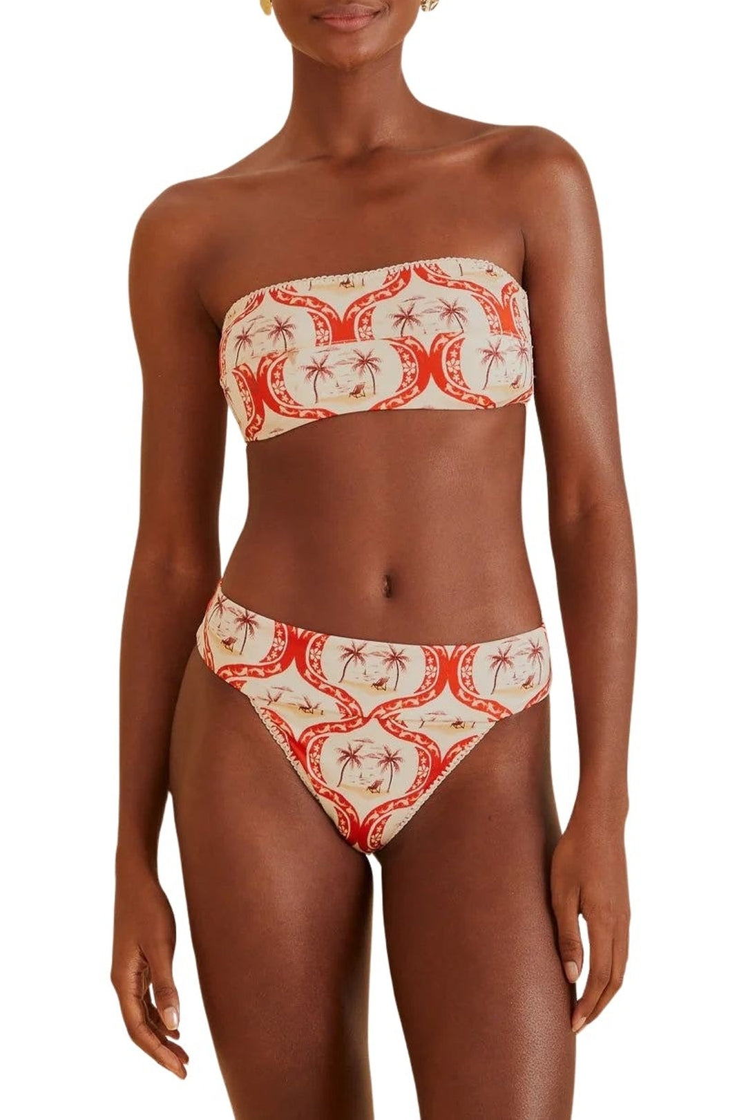 Bas de bikini Summer Beach - Rouge