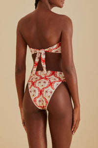 Bas de bikini Summer Beach - Rouge