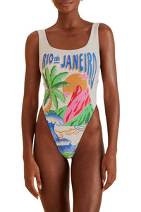 Maillot de bain une pièce Carioca - Blanc