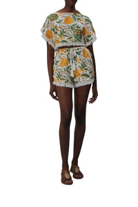 Short Biriba en lin - Jaune