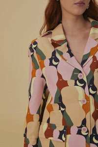Blazer The Kiss à découpes en coton - Multicolore