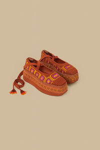 Espadrilles à plateforme - Marron