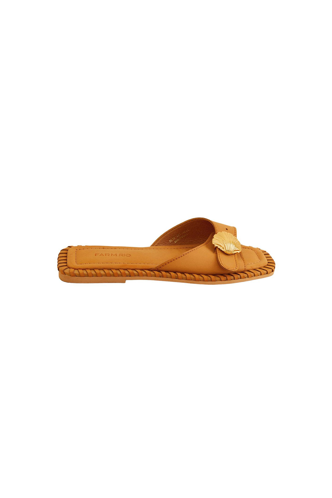 Mules plates Coquillage - Jaune