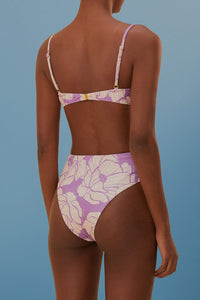 Haut de bikini Paula Floral - Violet