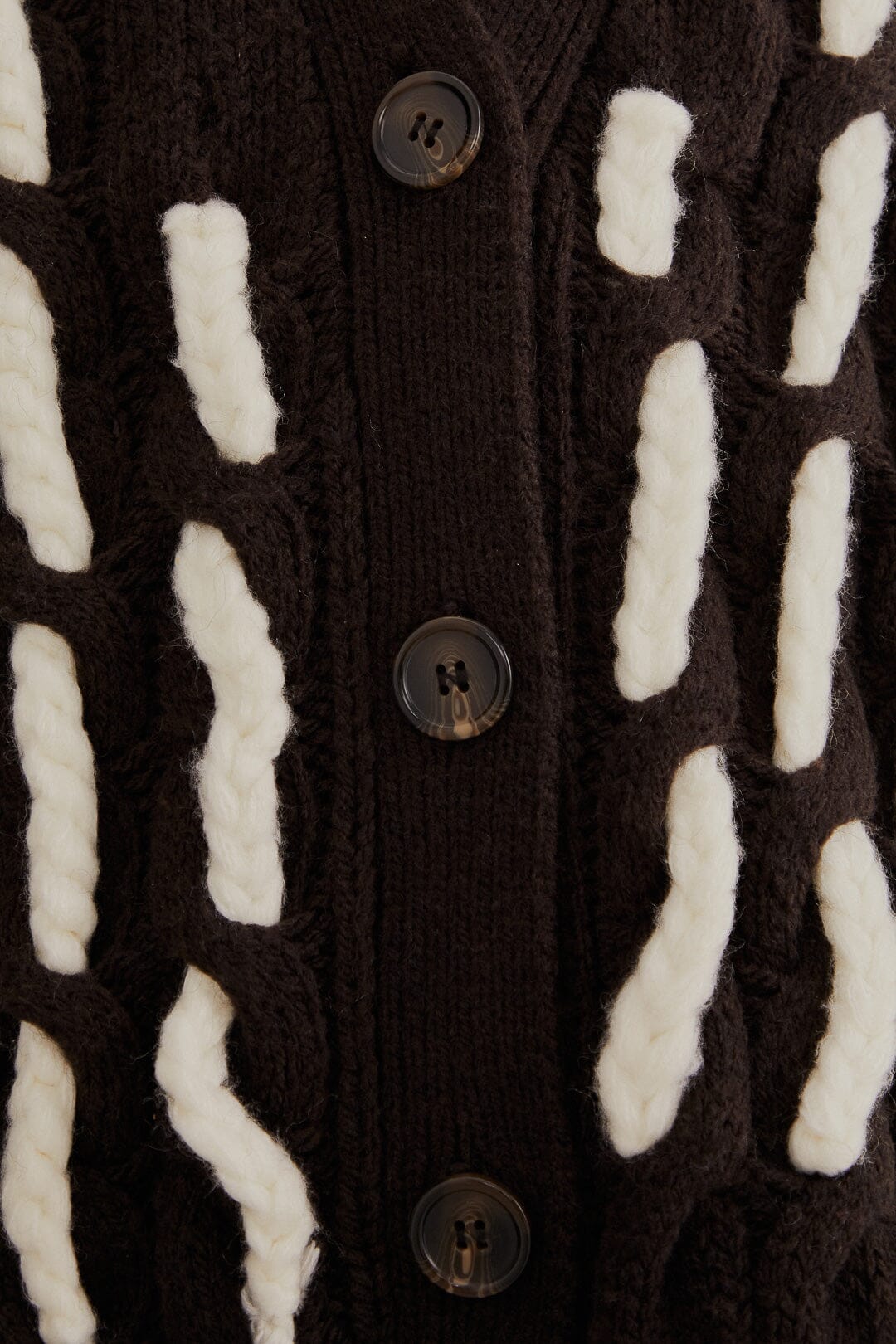 Cardigan texturée en maille - Noir
