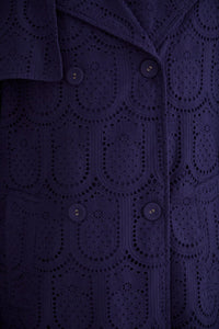Trenchcoat Pineapple à œillets en coton - Noir