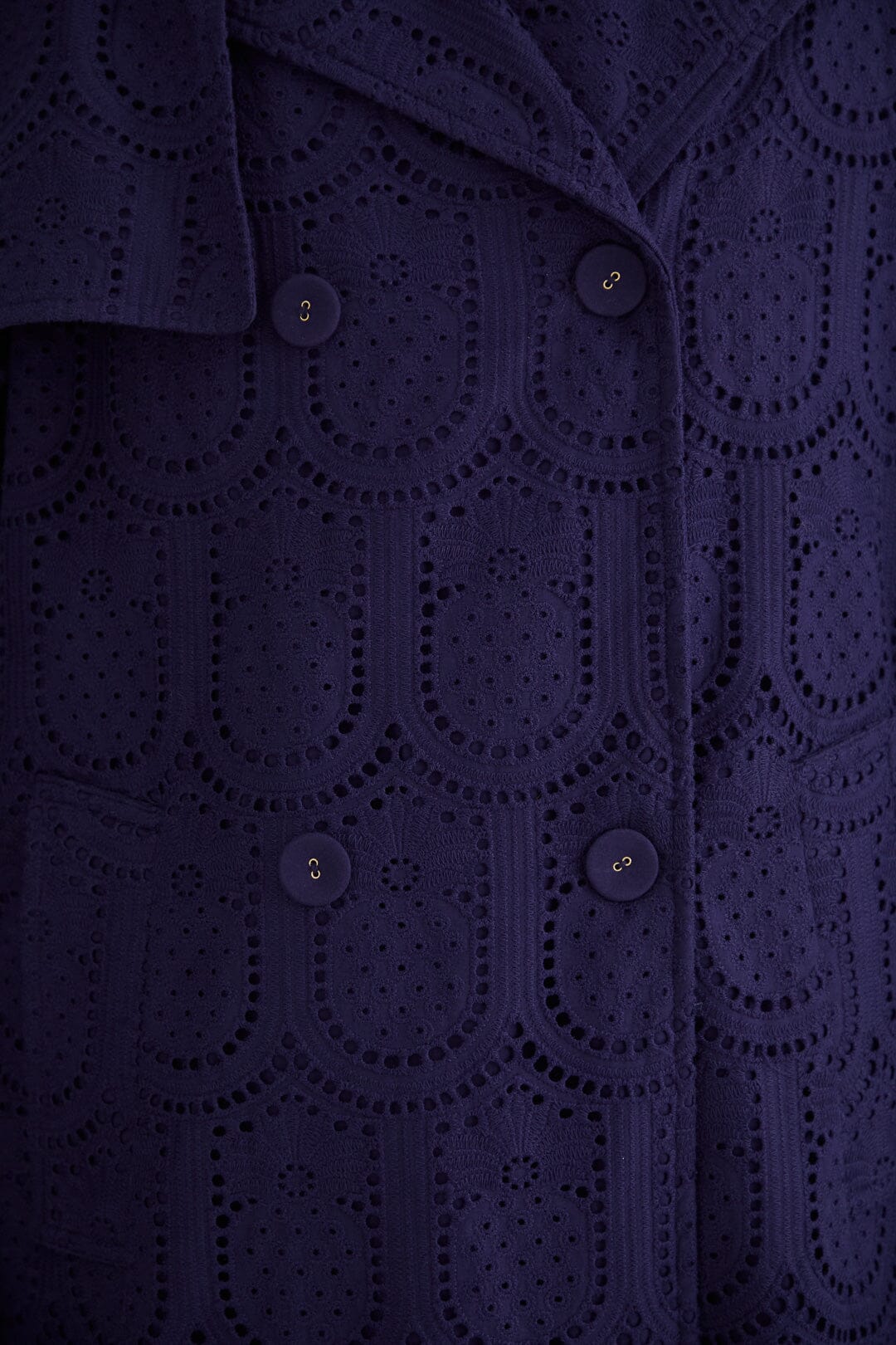 Trenchcoat Pineapple à œillets en coton - Noir