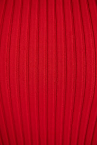 Robe midi en maille - Rouge