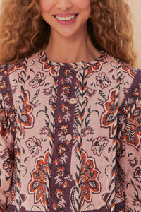 Veste longue Glamour en coton - Bordeaux