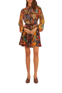 Robe courte à motif cœurs - Multicolore