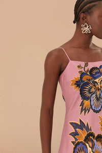 Robe longue à fleurs - Rose