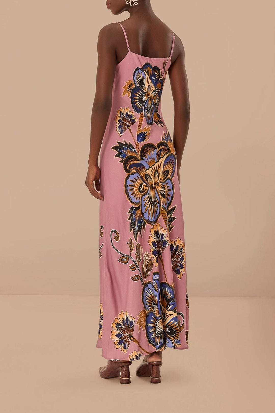Robe longue à fleurs - Rose