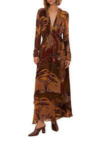 Robe longue Savana Dream - Marron