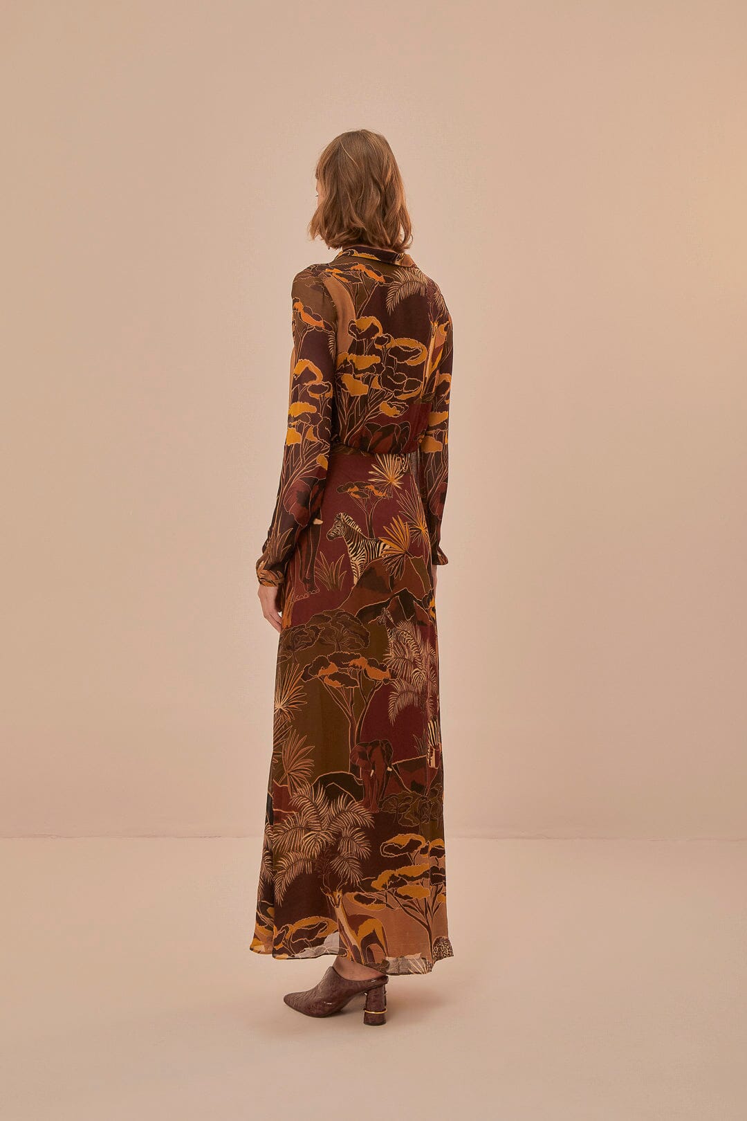Robe longue Savana Dream - Marron
