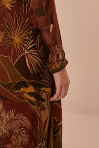 Robe longue Savana Dream - Marron