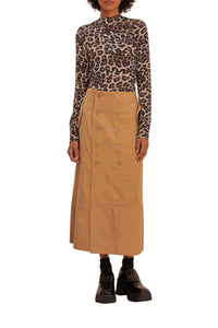 Blouse Natural Skin en jersey - Marron