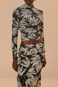 Blouse Banana Bossa en tulle - Noir