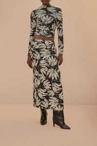 Blouse Banana Bossa en tulle - Noir