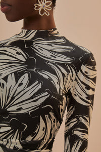 Blouse Banana Bossa en tulle - Noir