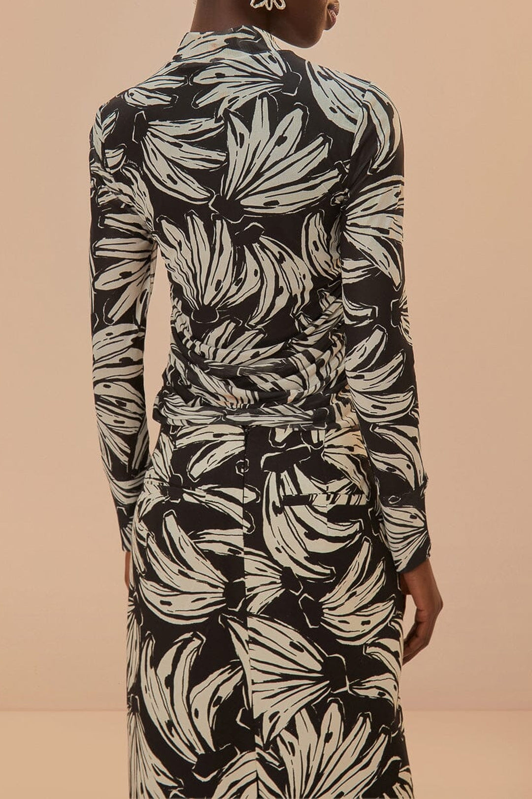 Blouse Banana Bossa en tulle - Noir