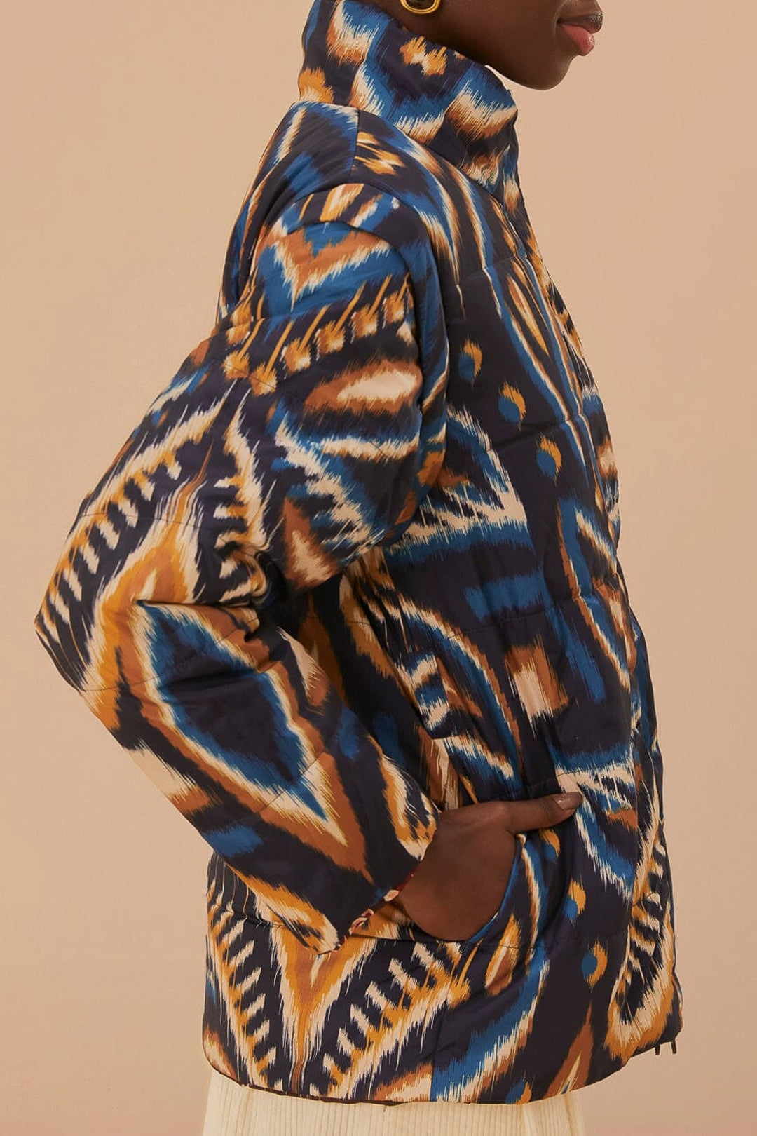 Doudoune réversible Toucans Scarf - Rouge & beige