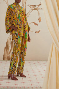 Blouse Plumes d'amazone à manches longues - Vert