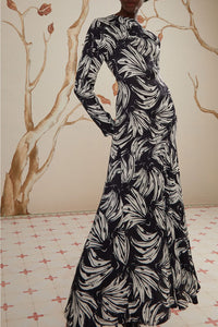 Robe longue Bossa Banana - Noir