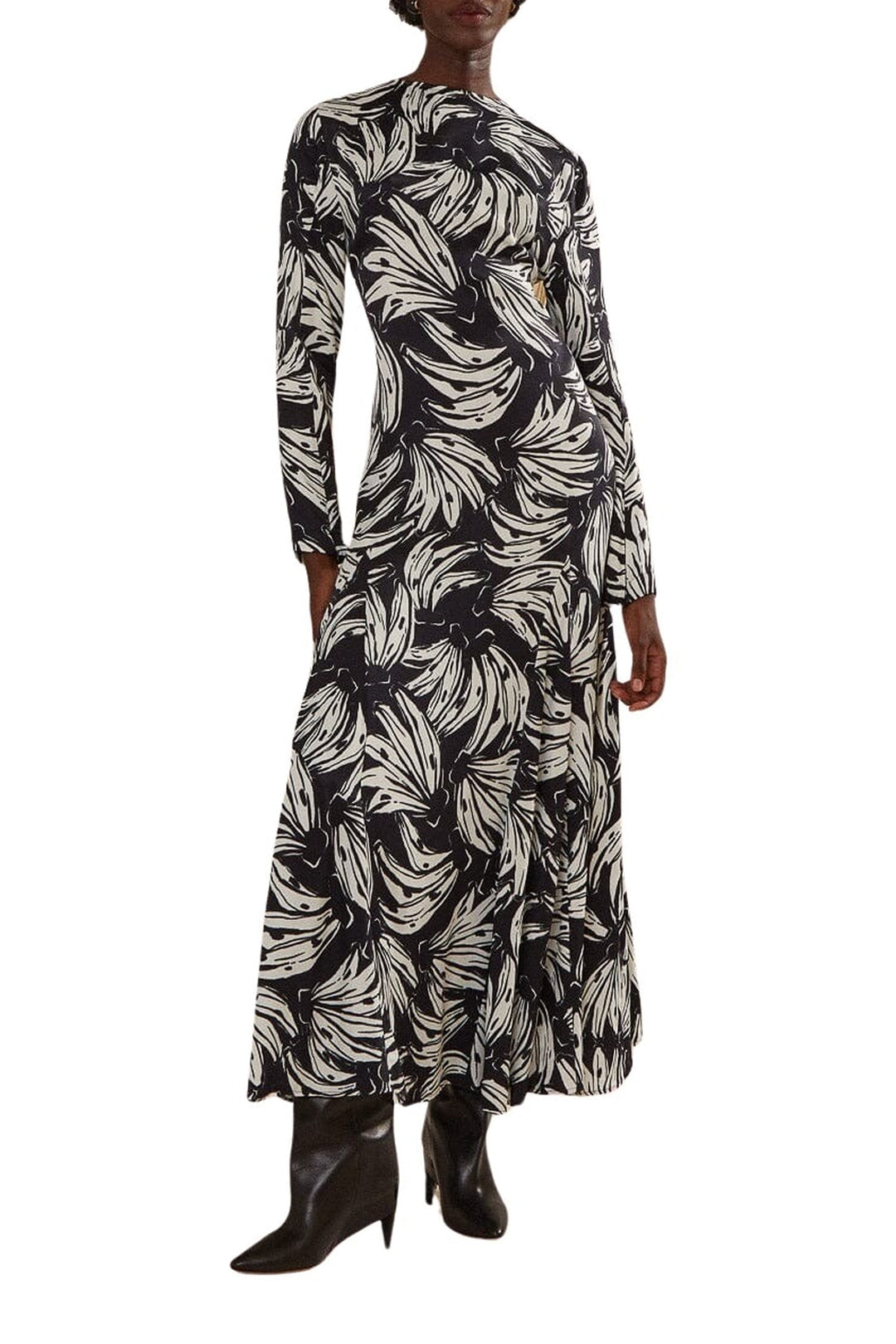 Robe longue Bossa Banana - Noir