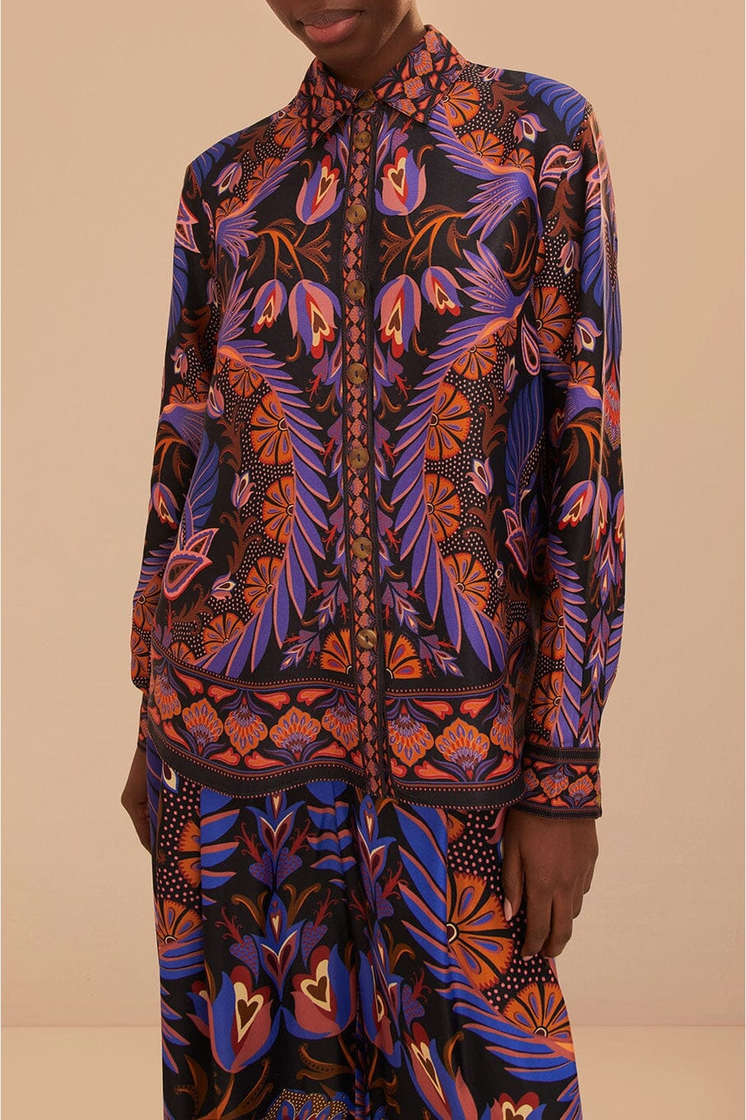 Chemise Heart Forest à motif - Multicolor