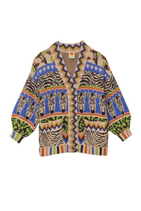 Cardigan Ainika zébré - Multicolore