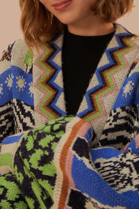 Cardigan Ainika zébré - Multicolore