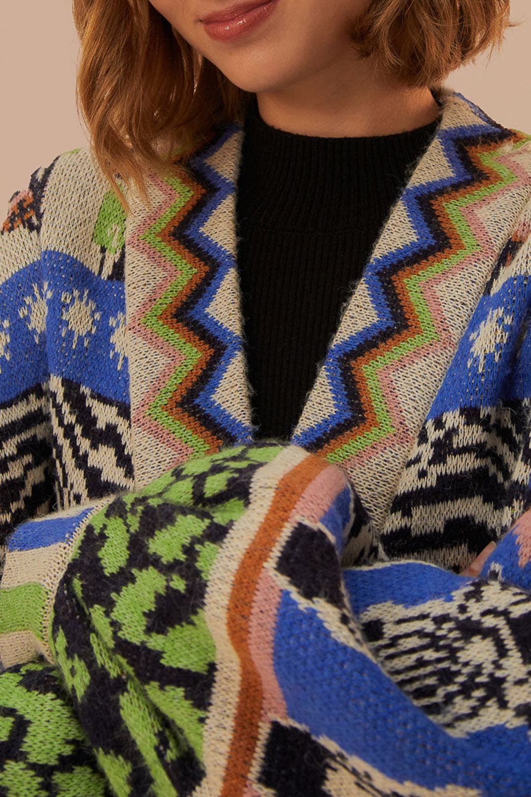 Cardigan Ainika zébré - Multicolore