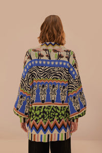 Cardigan Ainika zébré - Multicolore
