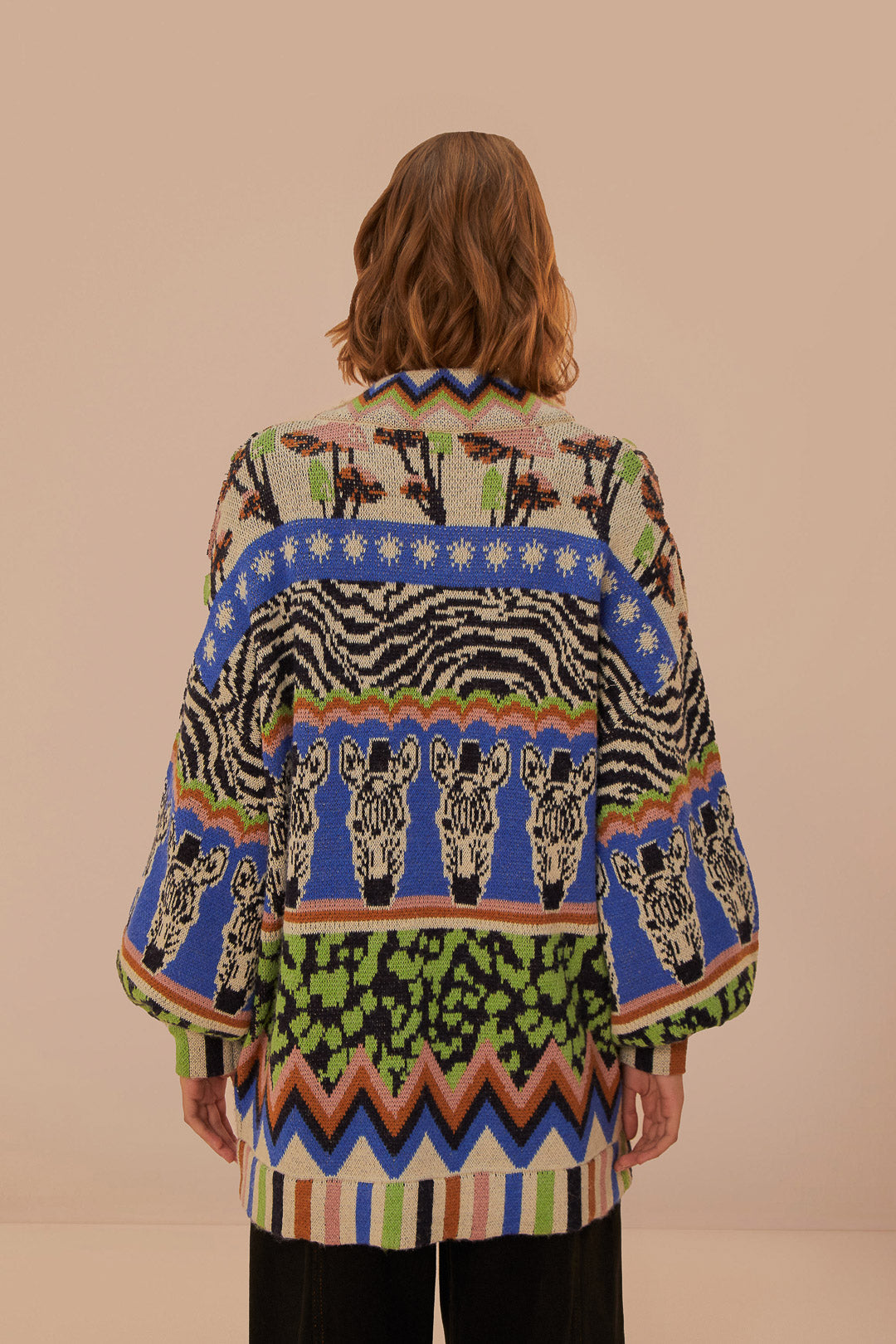 Cardigan Ainika zébré - Multicolore