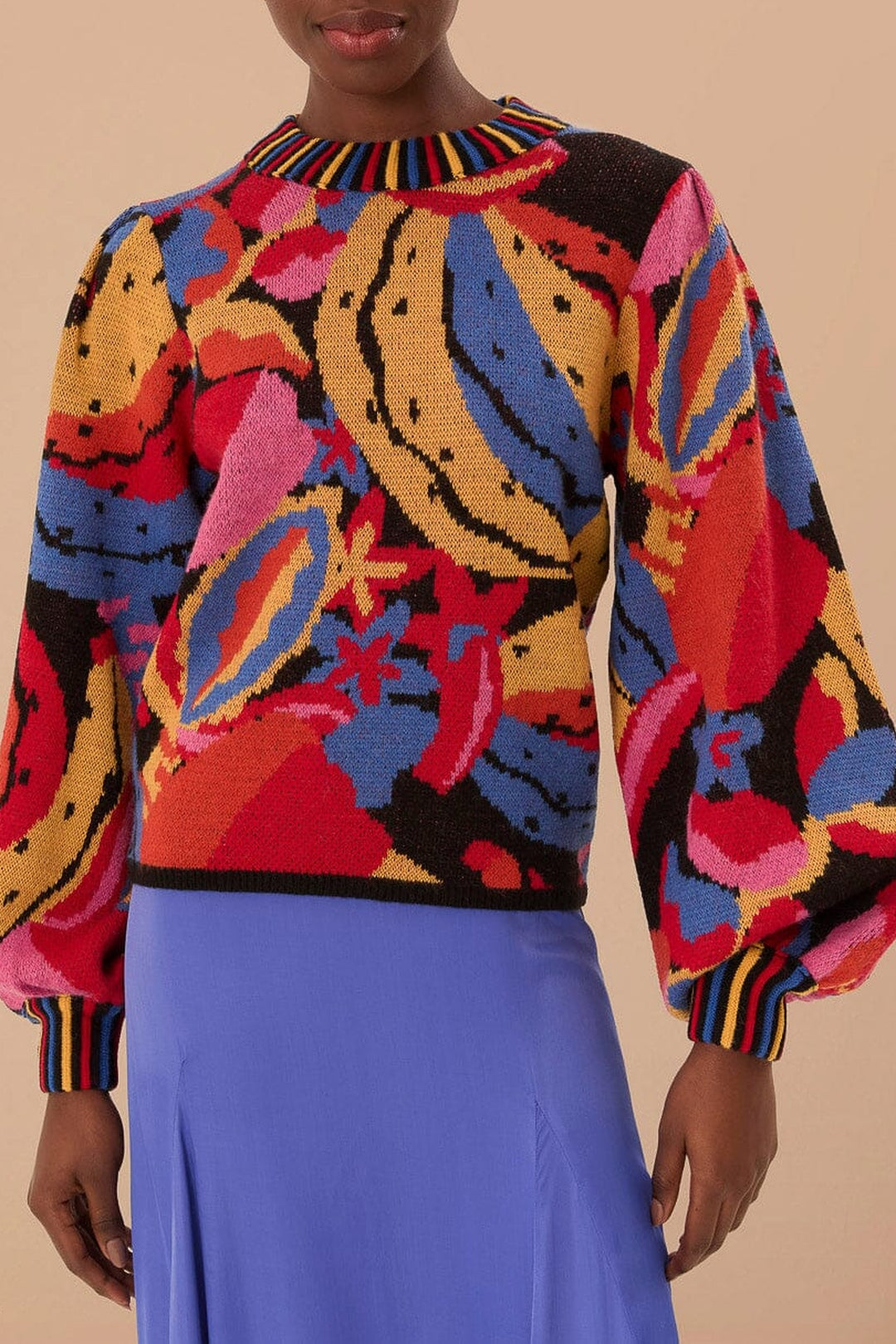 Pull Fruitelicious en maille - Multicolore