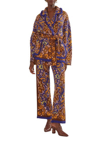 Pantalon en maille Glam Tapestry - Bleu