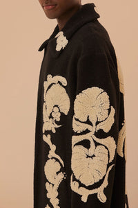 Manteau en polaire Helen en laine mélangée - Marron