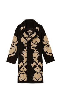 Manteau en polaire Helen en laine mélangée - Marron