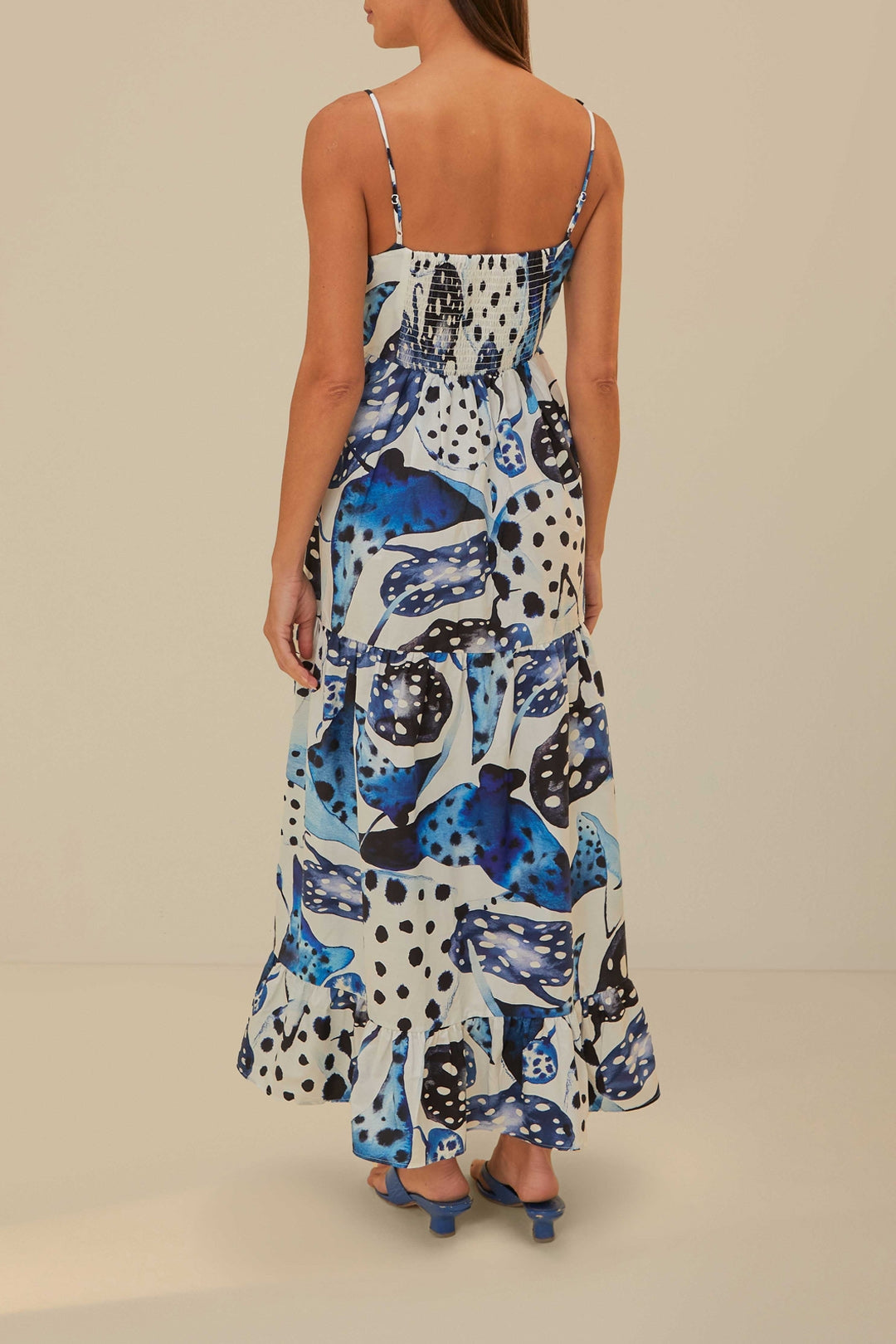 Robe longue Mantas en coton - Bleu