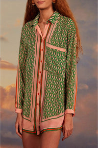 Combi-short Cashew Scarf - Vert