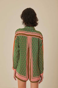 Combi-short Cashew Scarf - Vert