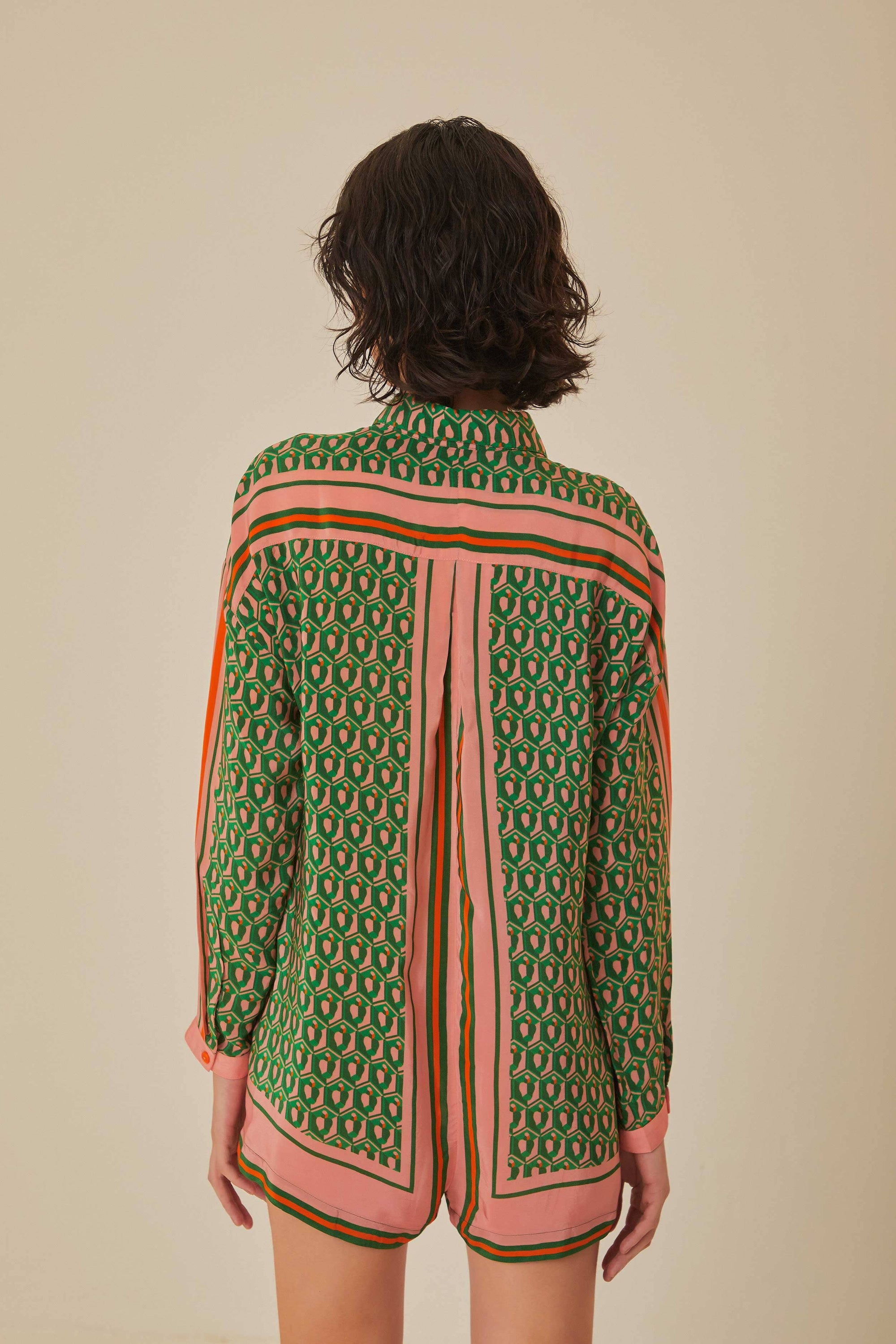 Combi-short Cashew Scarf - Vert