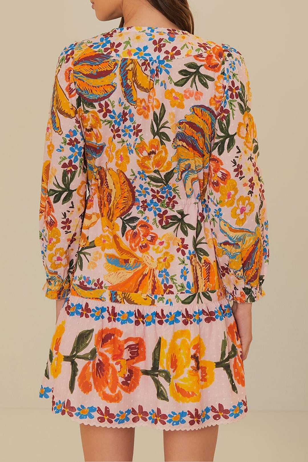 Robe courte Spring Bananas en coton - Orange