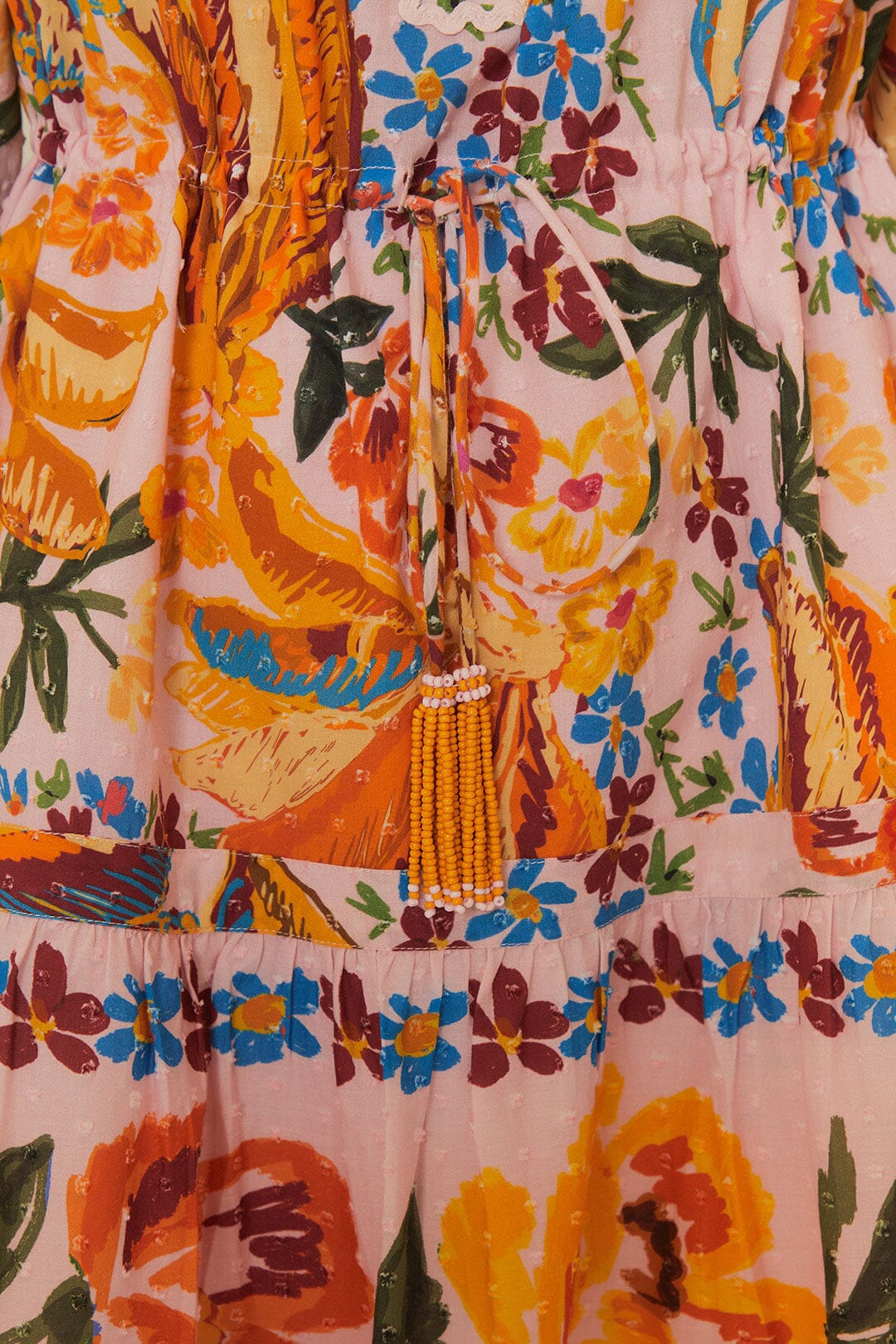 Robe courte Spring Bananas en coton - Orange