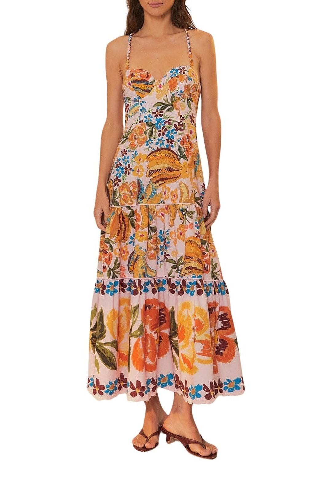 Robe longue Spring Bananas en coton - Orange