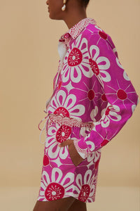 Short Maia en lin - Rose