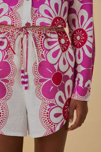 Short Maia en lin - Rose