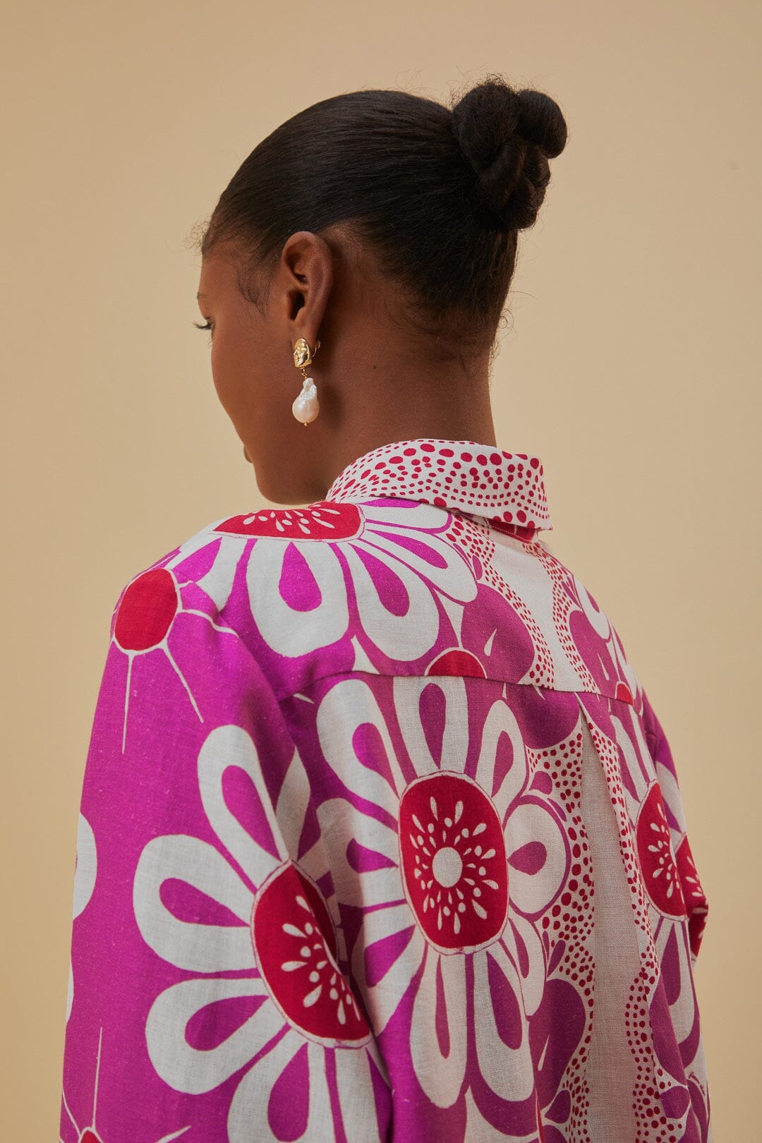 Chemise Maia en lin - Rose