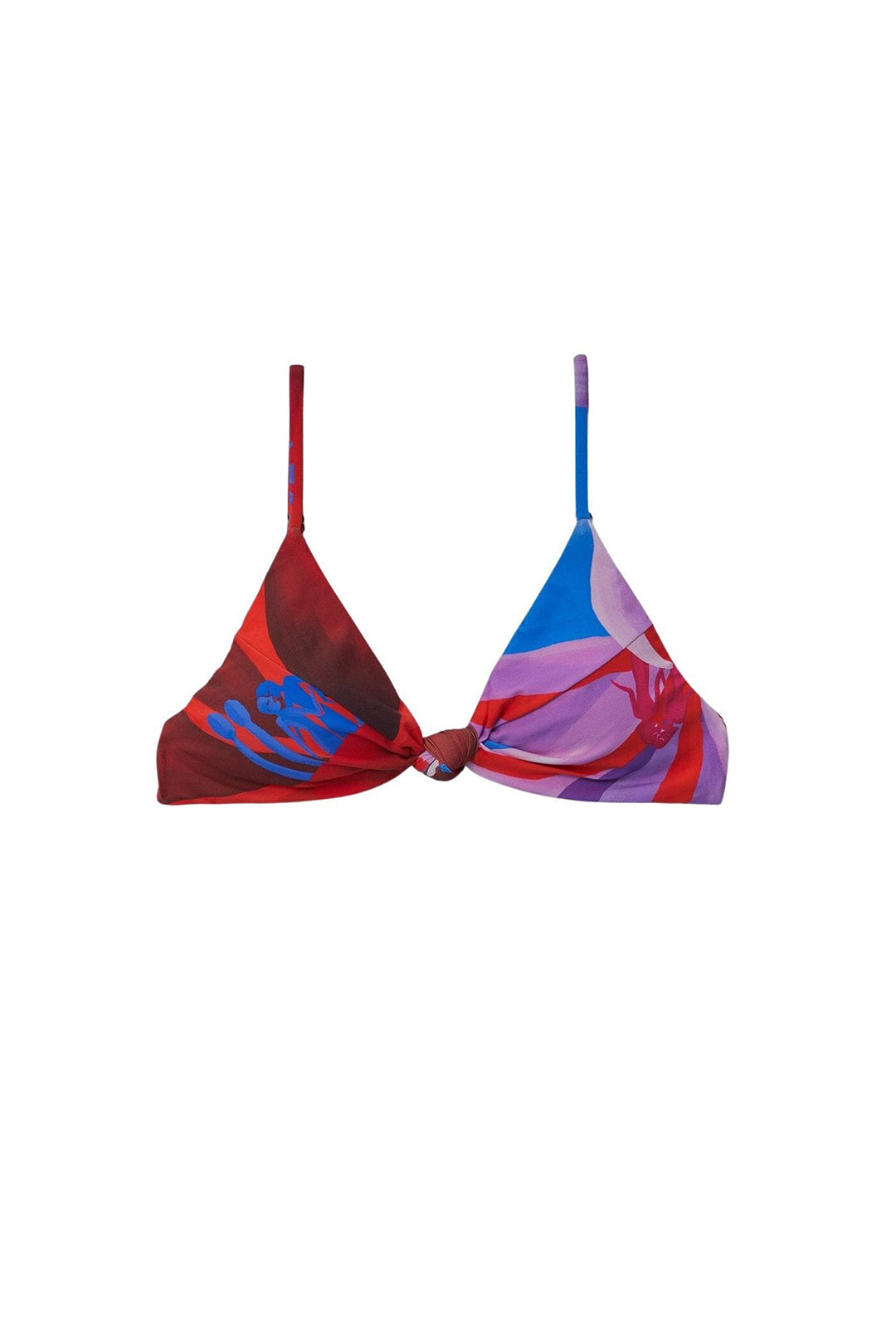 Haut de bikini Watercolor Floral - Violet